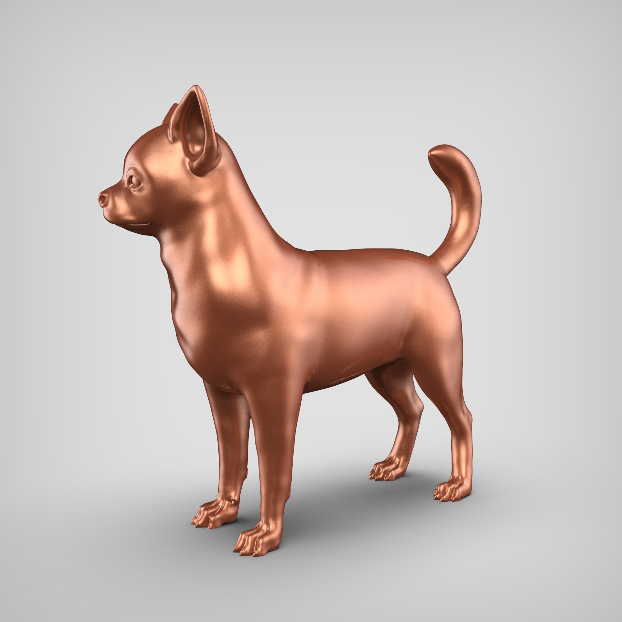 Chihuahua STL File 3D Print Model V1 - Etsy