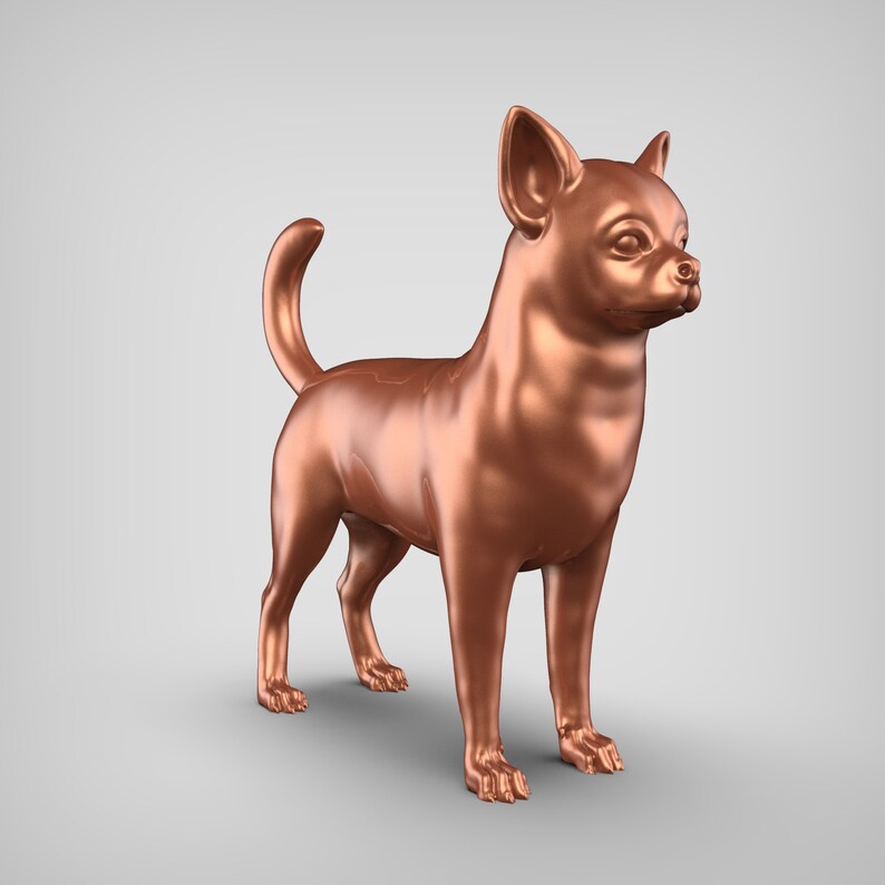 Chihuahua STL File 3D Print Model V3 - Etsy