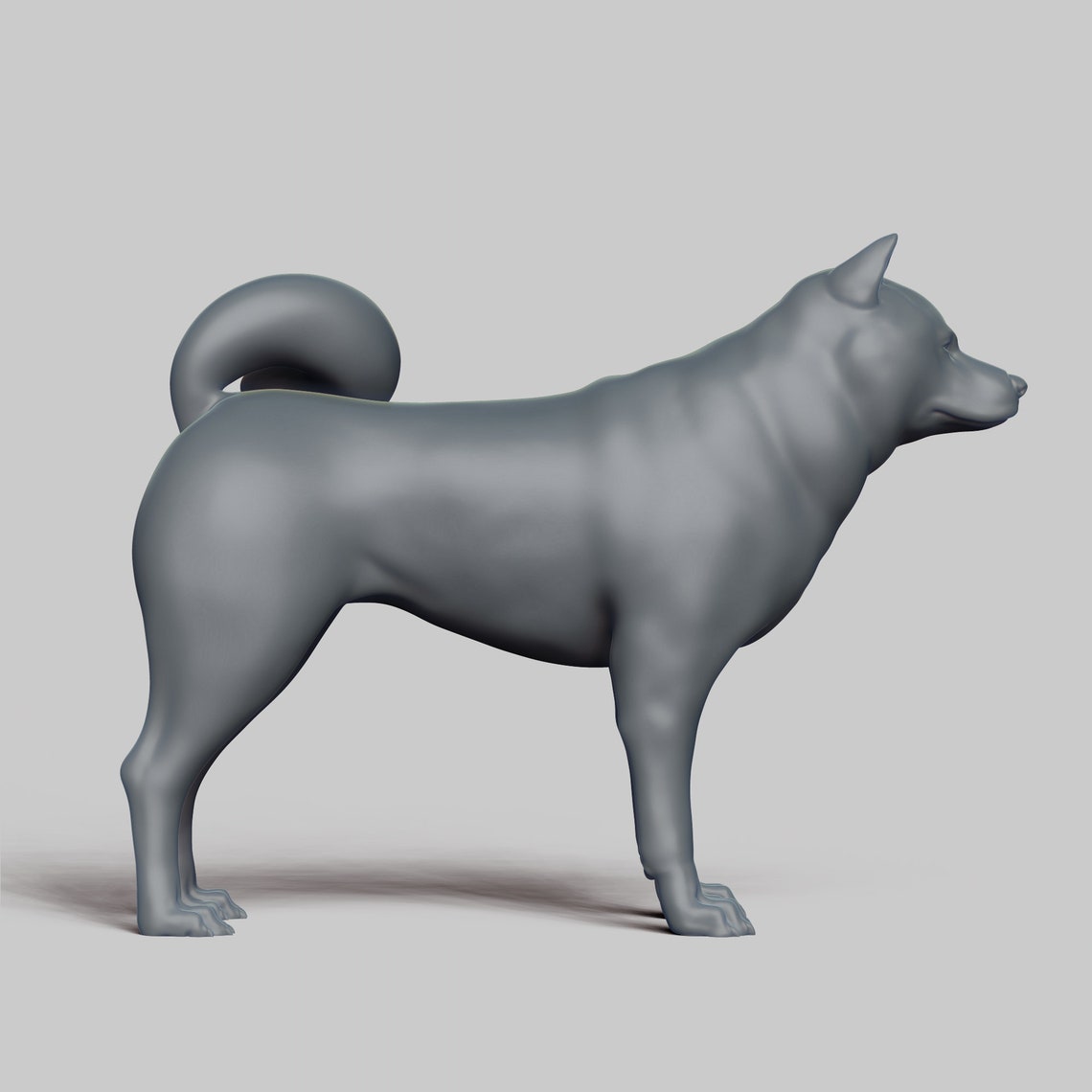 Shiba Inu STL File 3D Print Model V3 - Etsy