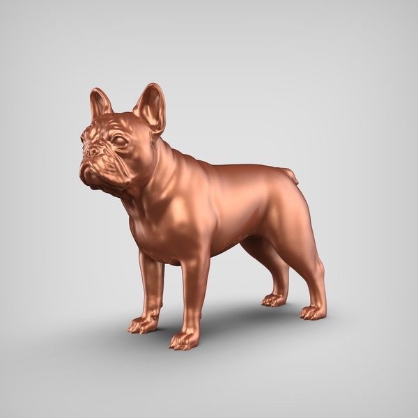 French Buldog STL File 3D Print Model V1