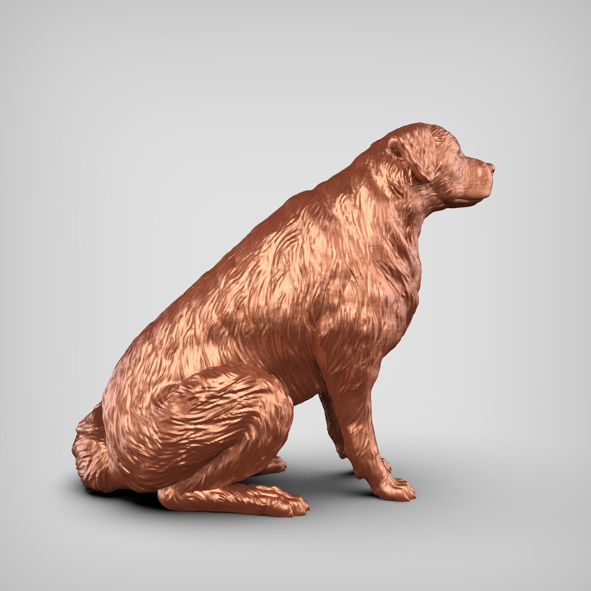 Golden Retriever STL File 3D Print Model V2 Etsy Singapore