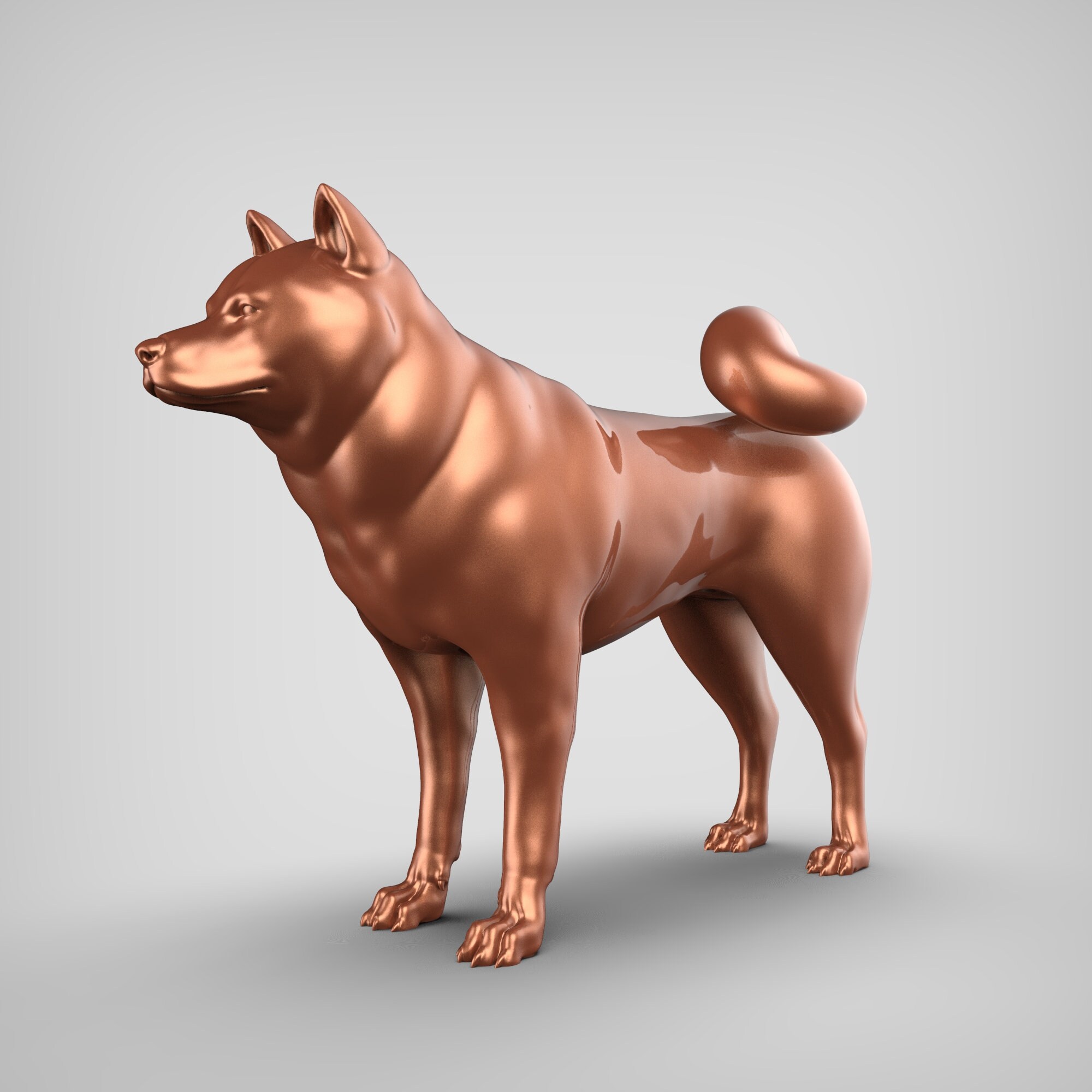 Shiba Inu STL File 3D Print Model V3 | Etsy