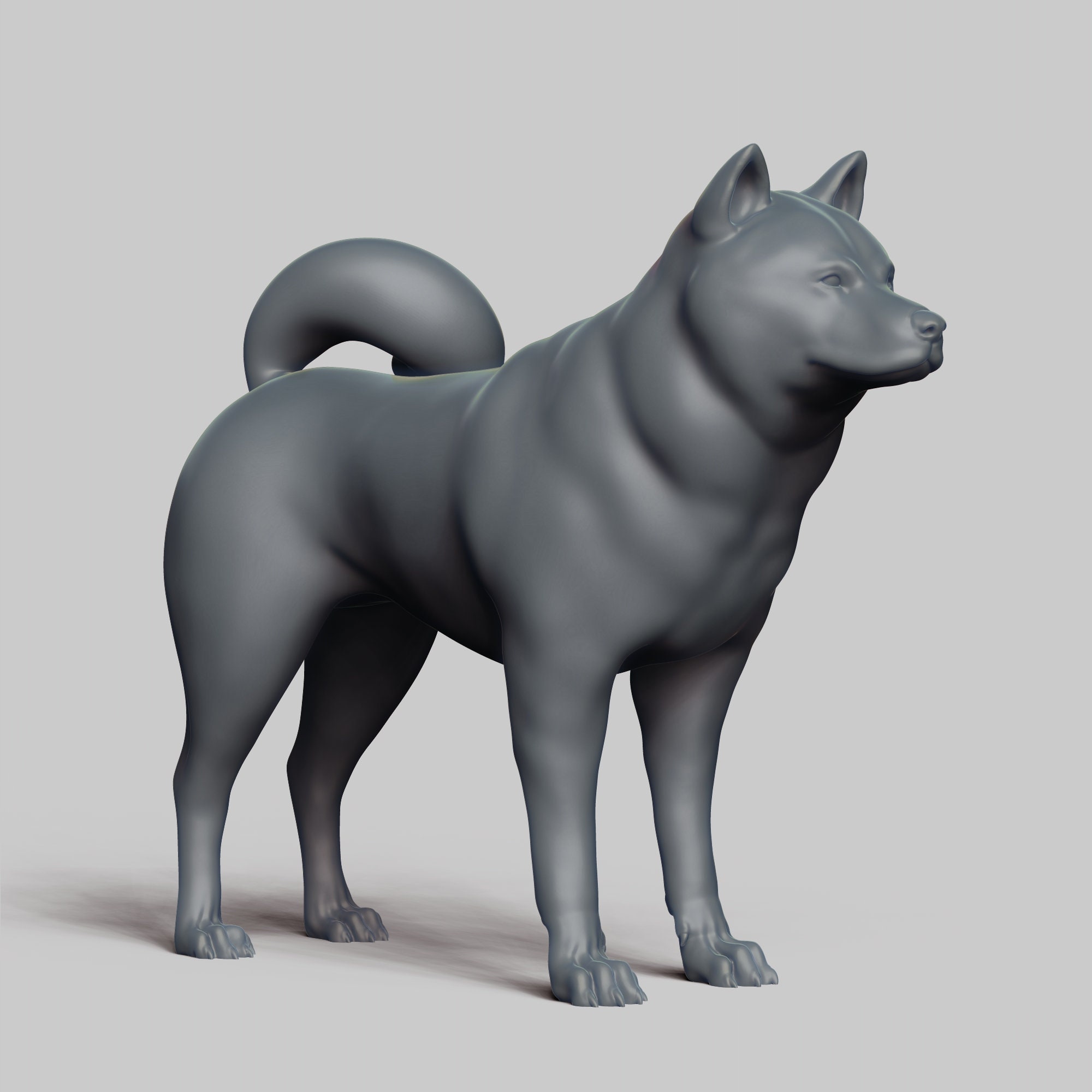 Shiba Inu STL File 3D Print Model V3 | Etsy