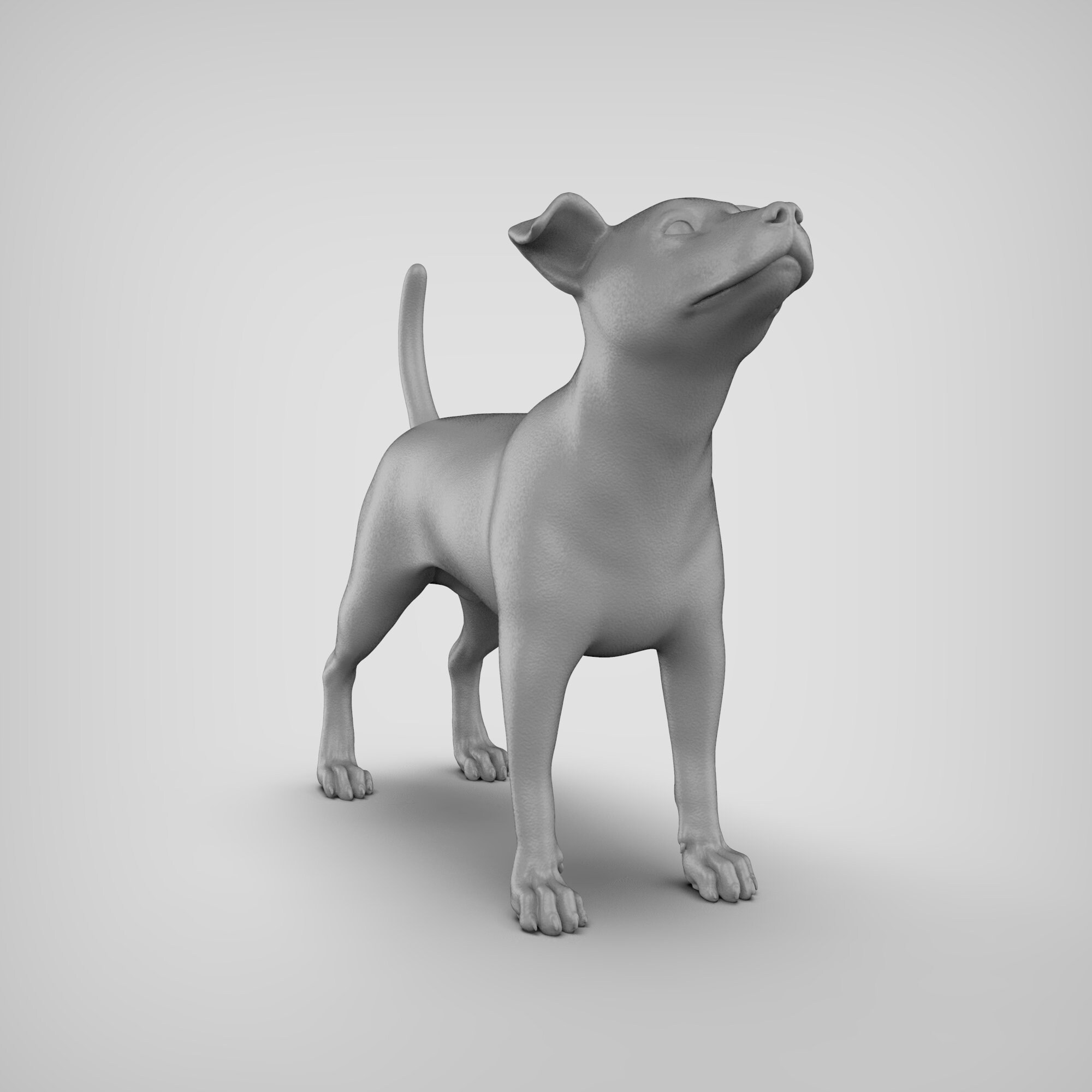 Jack Russell Terrier STL File 3D Print Model Pose 02 - Etsy