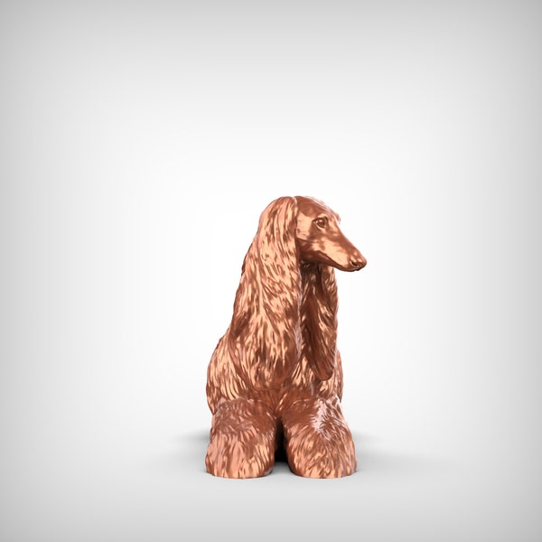 Afghan Hound 3D Print Model Pose 08
