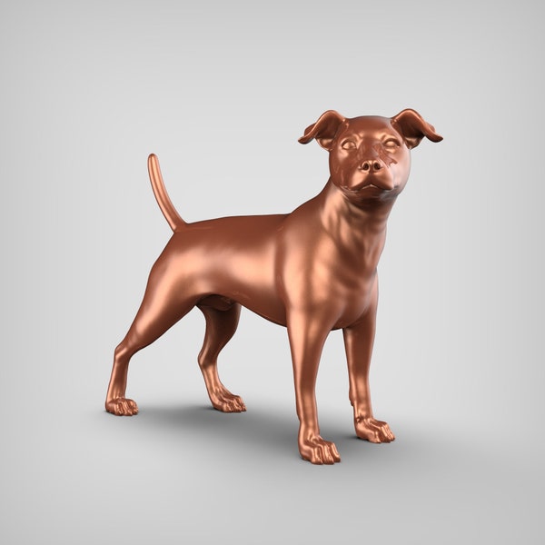 Jack Russell Terrier STL File 3D Print Model Pose 01