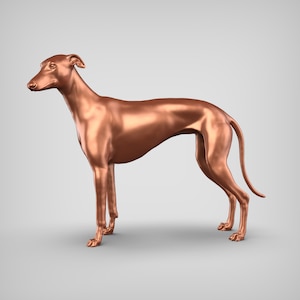 Greyhound STL File 3D Print Model Pose 01