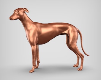 Greyhound STL File 3D Print Model Pose 01