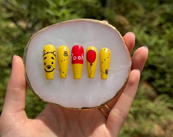 Uñas postizas reutilizables de Winnie The Pooh