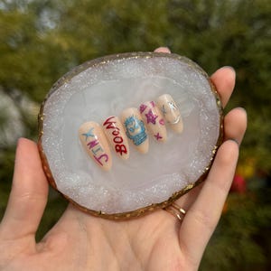 Reusable Arcane Jinx Drawings Press on Nails