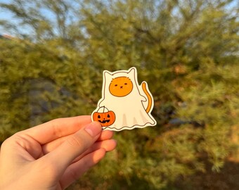 Pegatinas de gato y cachorro para Halloween