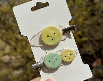 Pinzas para el pelo Smiski hechas a mano