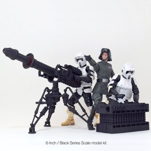Star Wars Hasbro The Black Series Kit 6 Inch 1:12 SW Scale inspired by E-Web Blaster Heavy Repeating Cannon from The Mandalorian Series