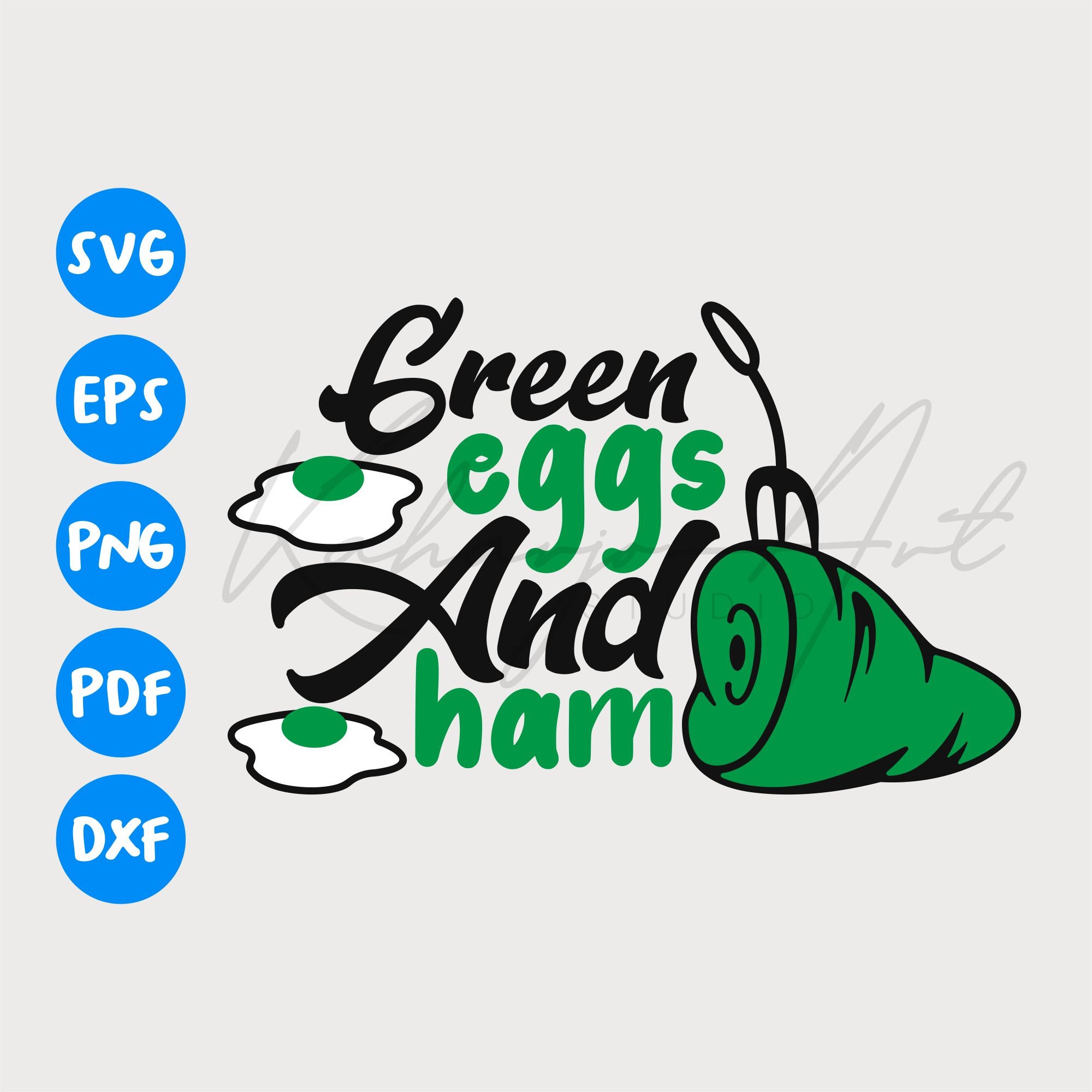Green Eggs and Ham Svg Dr. Seuss Svg Green Eggs and Ham Cut Etsy Canada