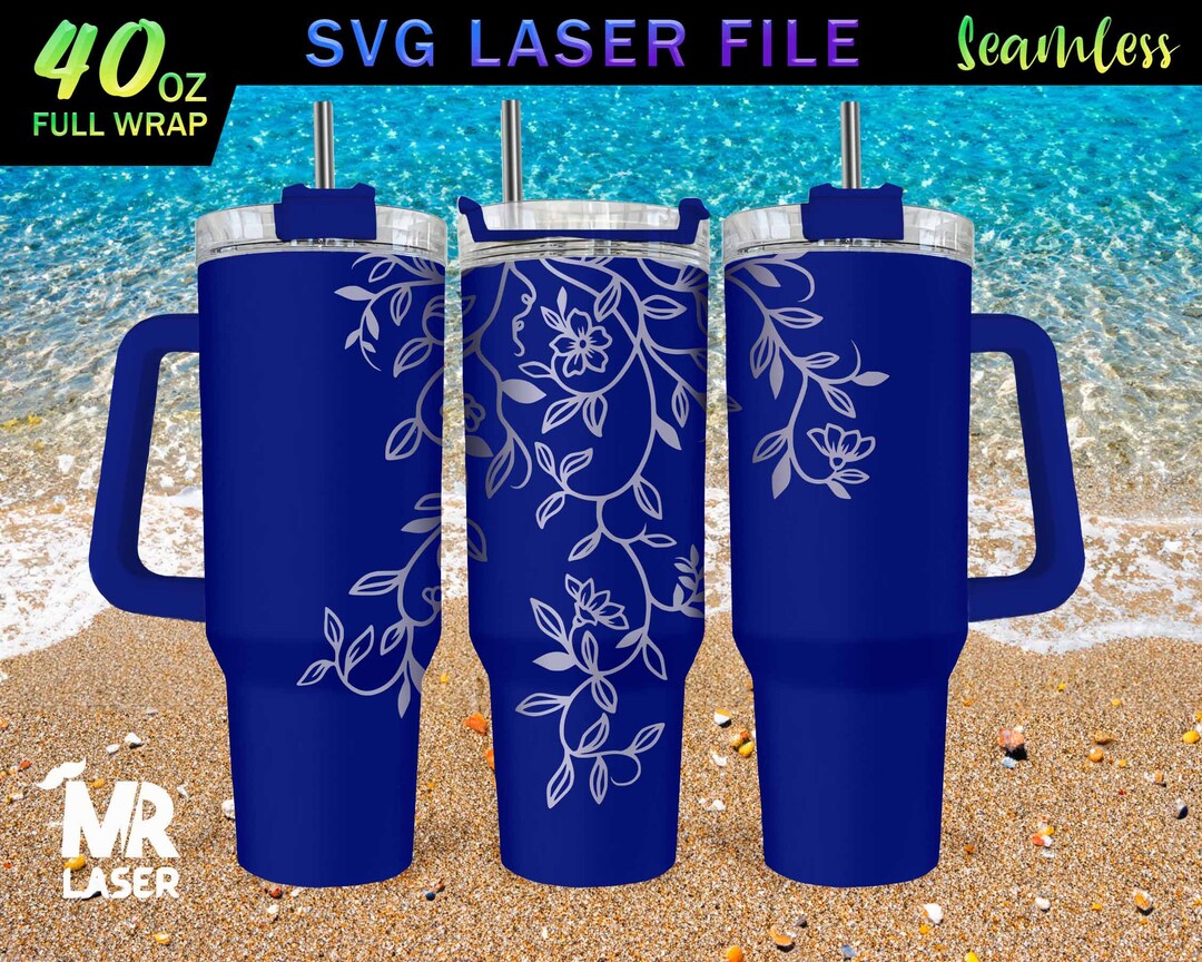Hanging Vine Laser Engraved Full Wrap Design for 40oz Tumbler - Etsy