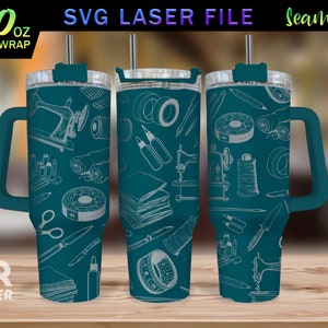 Crafting Laser Engraved Full Wrap Design for 40 Oz Tumbler, Craft SVG ...