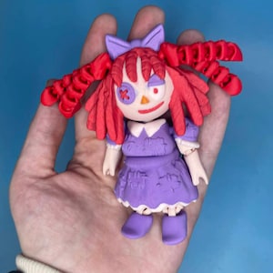 Stoffpuppe 3D Gedrucktes Gliederspielzeug - Zirkusfigur - Fidget & Sensorisches Spielzeug - Posable Flexi Art - Desktop Sammlerstück 3DNickNacs