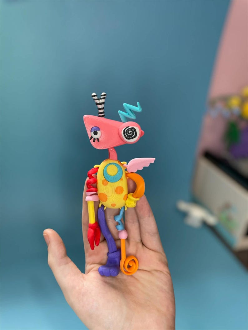 Geometric 3D Printed Flexi -circus Articulated Abstract Figure - Fidget ...