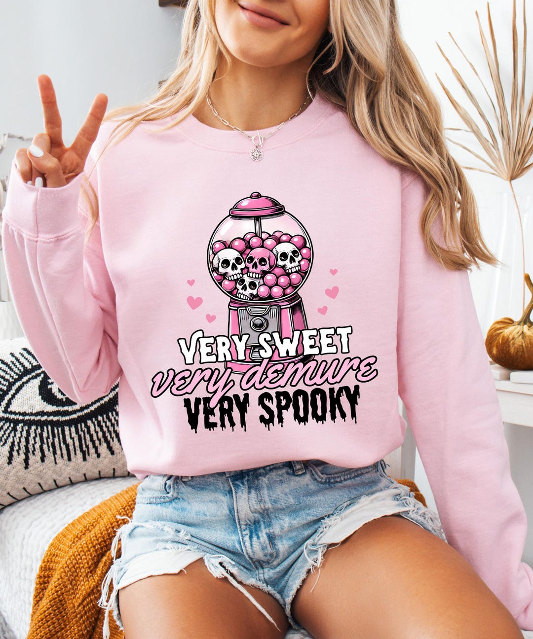 Very Sweet, Very Demure, Very Spooky Sweater, Cute but Creepy, Funny ...