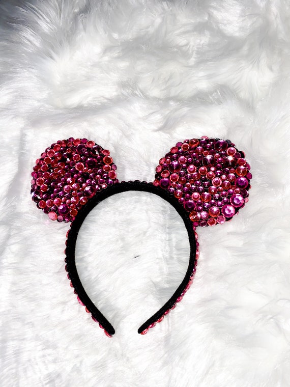 Mixed Pink Handmade Diamond Mickey Ears - Etsy display picture 3