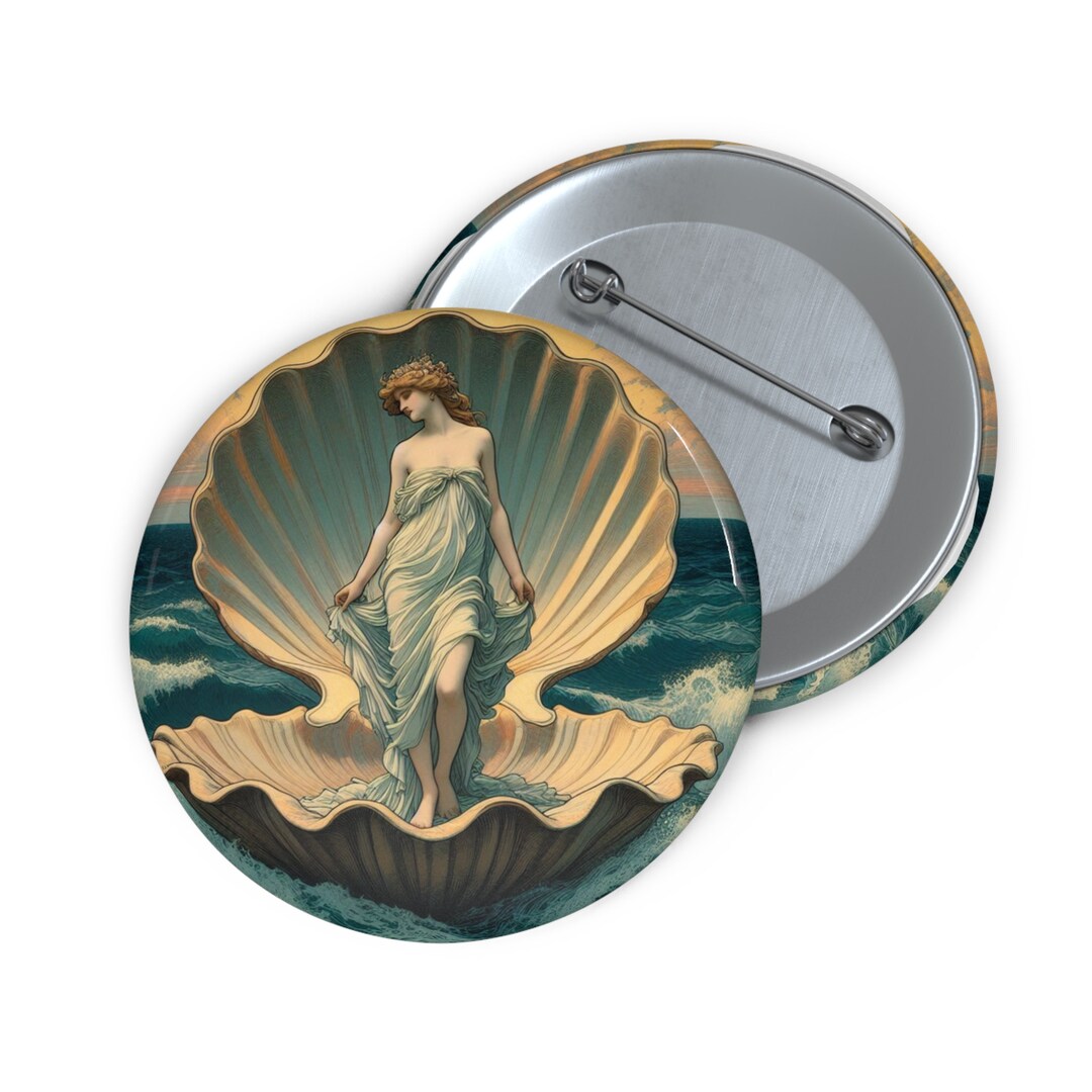 Aphrodite Pin Button - Etsy