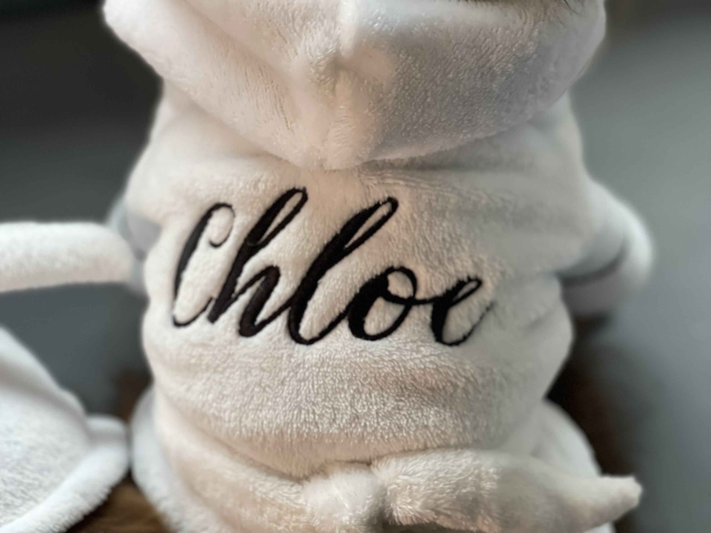 Cozy Dog Robe, Personalized Dog Robe, Embroidered Dog Towel, Custom Dog
