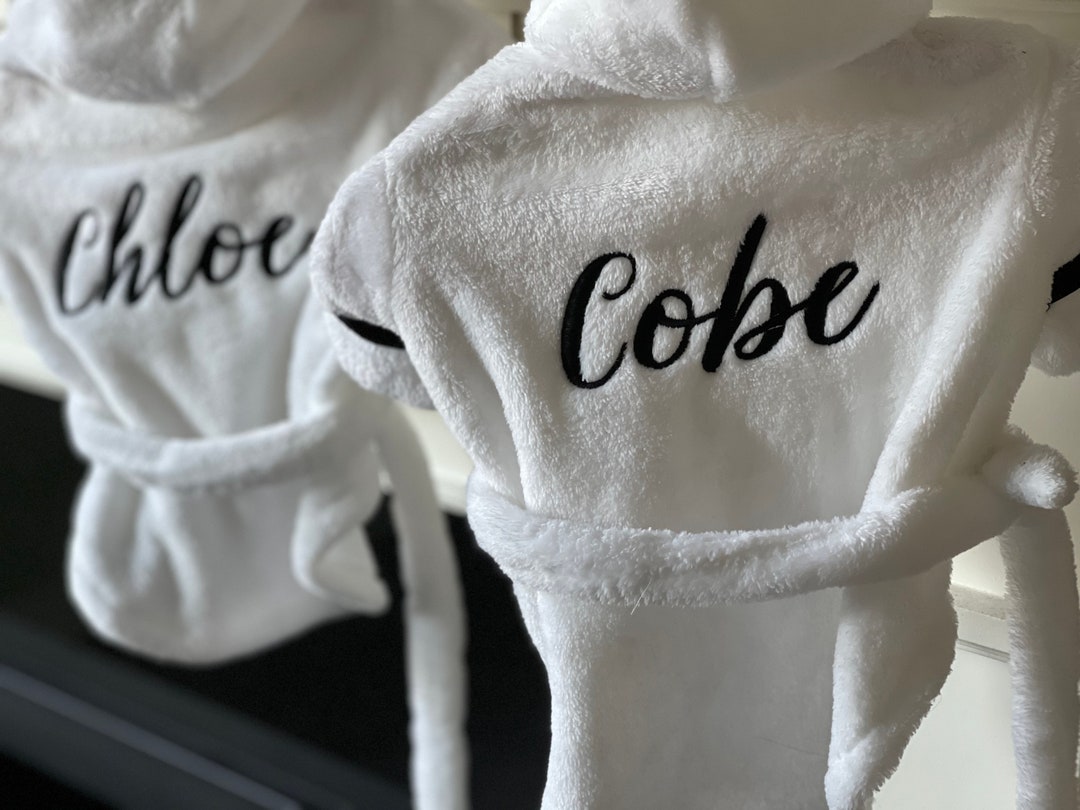 Cozy Dog Robe, Personalized Dog Robe, Embroidered Dog Towel, Custom Dog