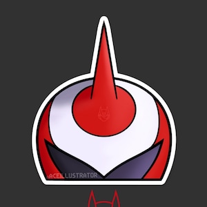 Protoman Exe Peeker Sticker - Megaman Battle Network