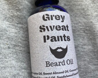 Grey Sweat Pants Beard Oil
