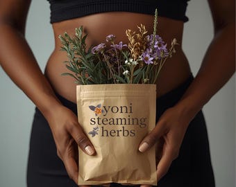 Hierbas para vapor yoni (envasadas individualmente) Suministro para 3 a 5 meses
