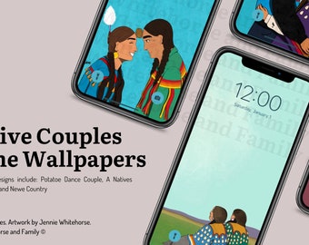 4 Native Couple iPhone Wallpapers