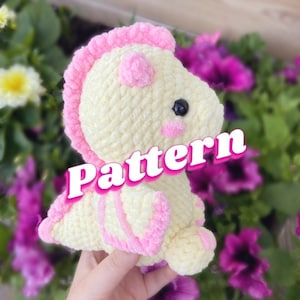 Draco the Dragon / crochet plush / crochet pattern / amigurumi pattern