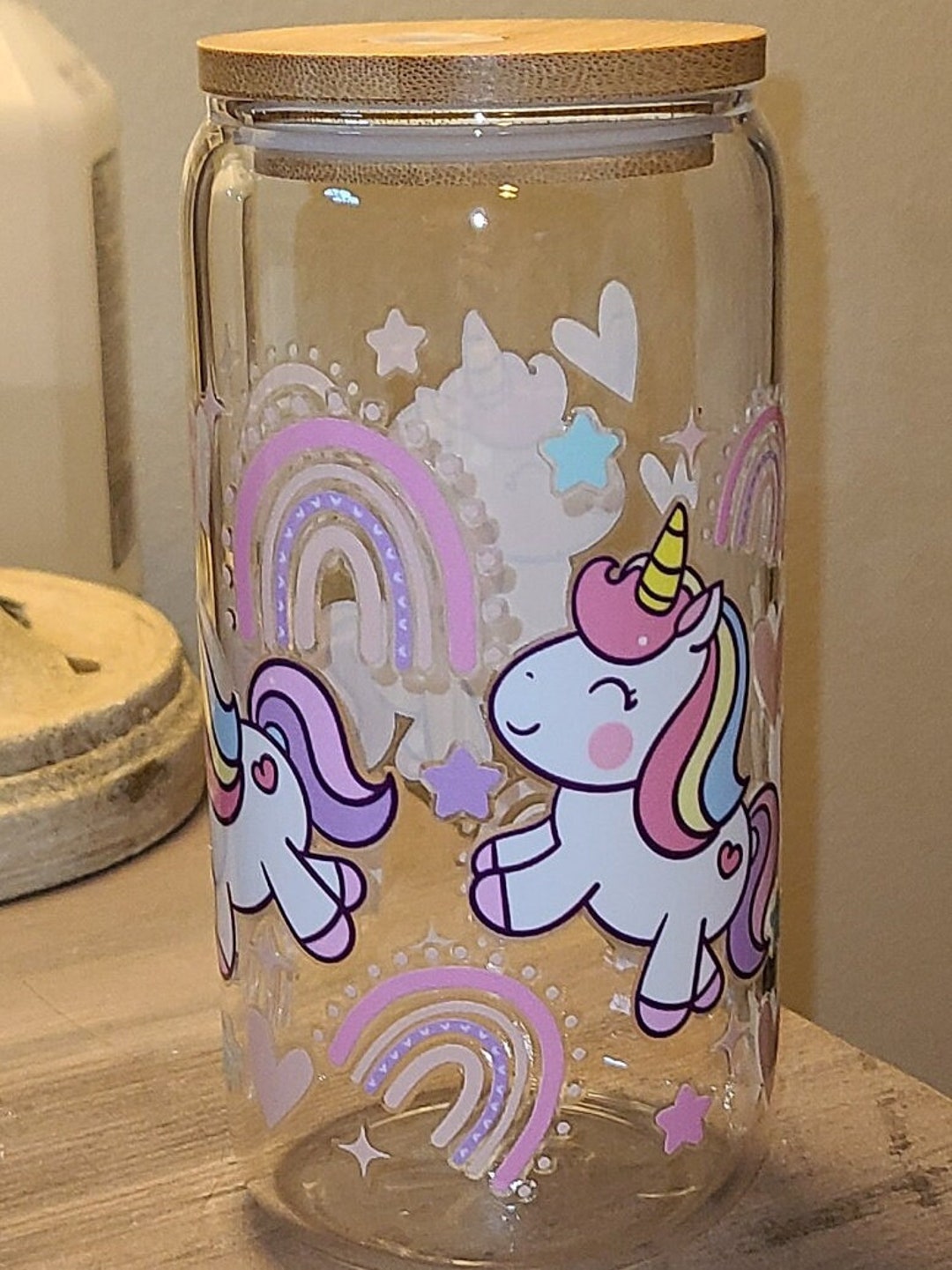Unicorn Drinks - UV Wrap 16oz Glass Can