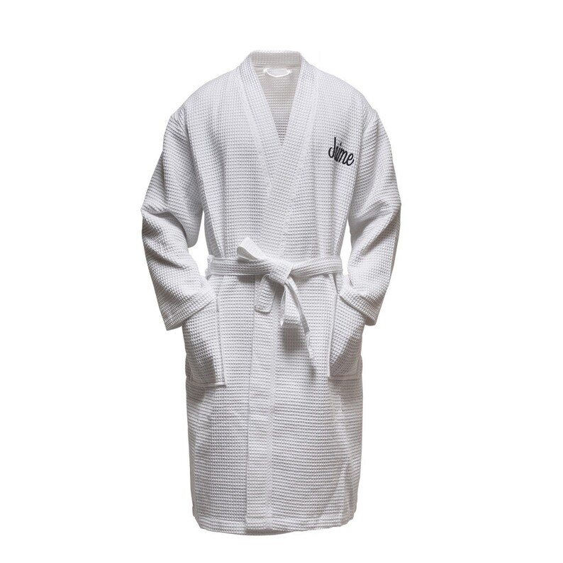 Mr and Mrs Custom Embroidered Bath Robe, Matching Couple Bathrobes, His