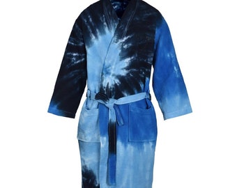 Personalized Tie Dye Bathrobes, Customized with Any Text, Monogrammed Kimono Robes, lot of 6