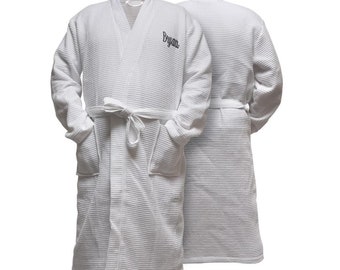 Best Bath Robe | Customized Personalized Robes | Shawl Collar White Monogram | For Easy Adjustment | Warm and Cozy | SE of 6 wholesale