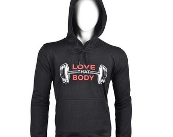 Custom Gym Hoodie Personalize With Logo or Any Text, Workout Hoodie, Bulk Personalized Hoodies for Women & Men, All Sizes, Lot of 12,