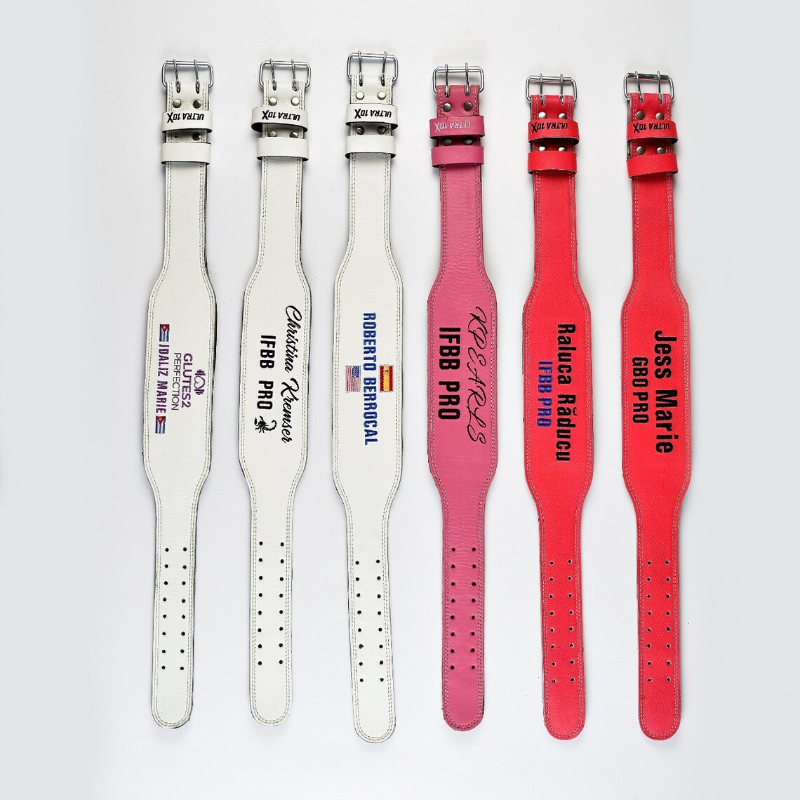 Ifbb Personalized Pro Leather Gym Belts Strength Training Gym Etsy