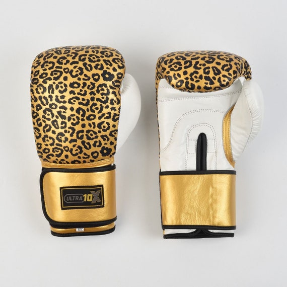 Leopard print boxing gloves cheap