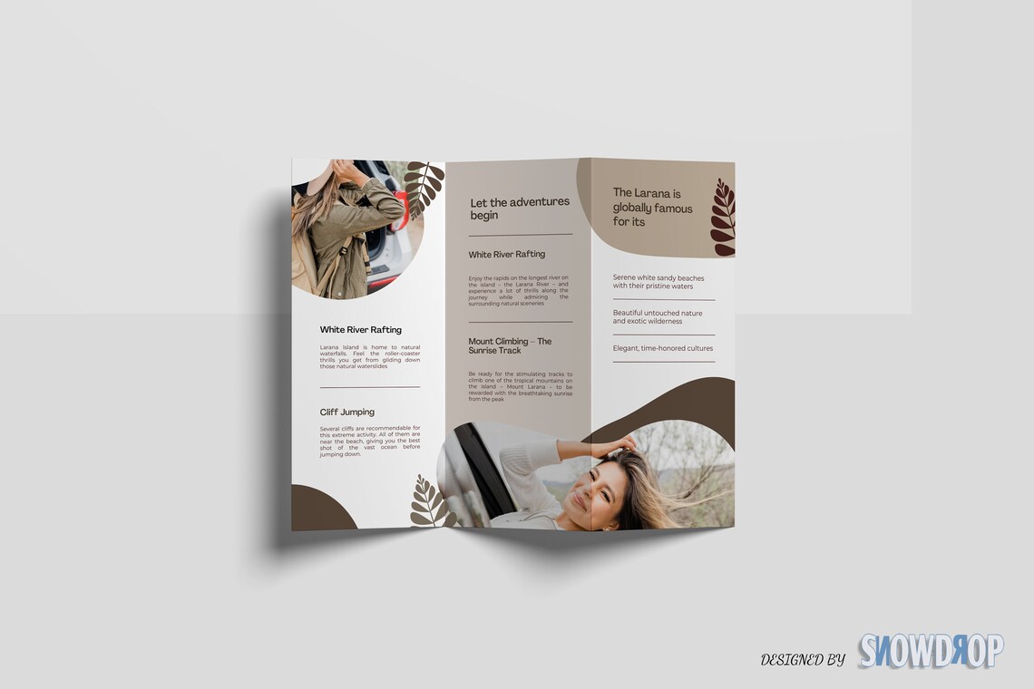 Editable Tri-fold Brochure Template, Printable Brochure Layout, Trifold ...