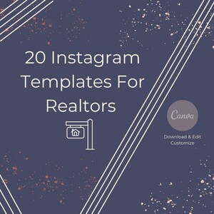 Designs de modelos de histórias do Instagram Designs de modelos de postagens para corretores de imóveis - downloads digitais