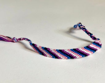 Generfluid Pride Flag Striped Friendship Bracelet