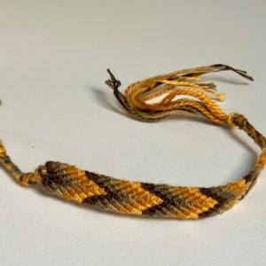 Gold-Brown Gradient Friendship Bracelet