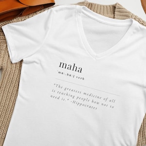 MAHA Definition Shirt, Make America Healthy Again Shirt, MAHA Kennedy, v neck t-shirt, Heal the Divide