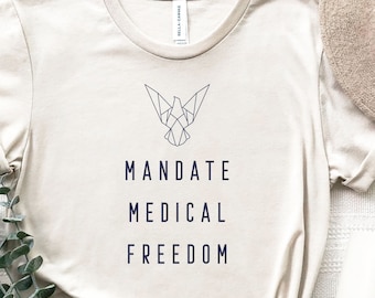 Medical Freedom T-shirt uniseks: patriottisch anti-mandaat T-shirt