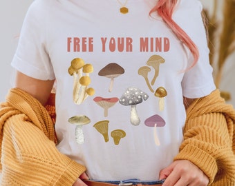 Mushroom Graphic T-Shirt: Psychedelic Nature Tee