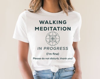 Geh Meditation läuft Unisex T-Shirt
