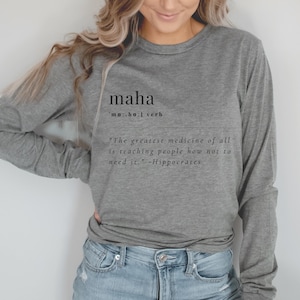 MAHA defined shirt, Make America Healthy Again unisex long sleeve shirt, RFK Jr, Kennedy Trump shirt, make food real again, MAHA