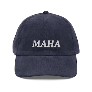 MAHA vintage corduroy cap, Make America Healthy Again Hat, RFK Jr. hat, MAHA hat, Make Food Real Again