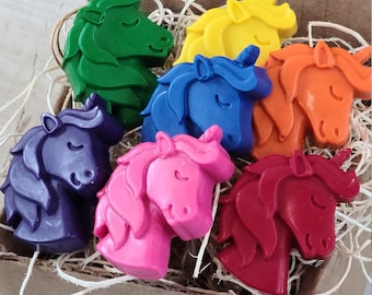 Unicorn Crayons - Girls Gift - Kids Fun Gift - Unicorn Party Favors - Birthday Gift  - Birthday Party Favors - Kids Toys - Stocking Stuffers